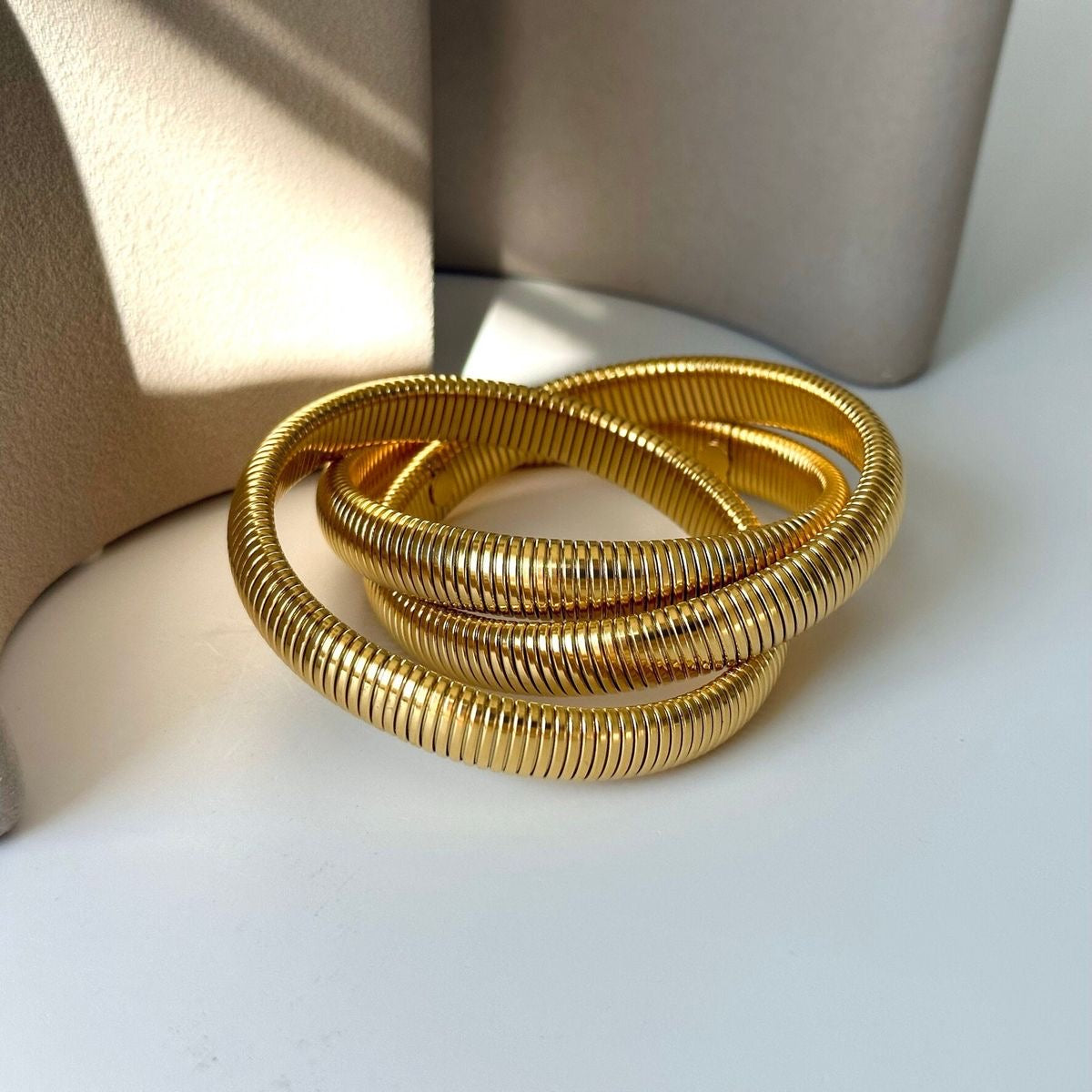 Triple Coil Bracelet