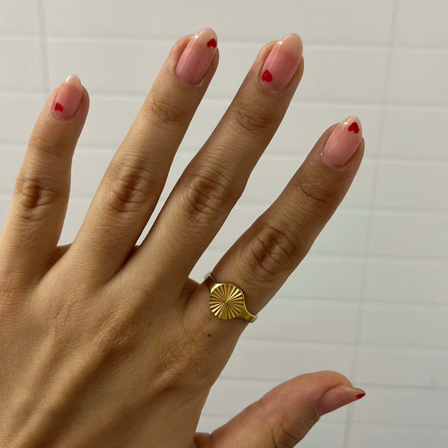 Sunburst Signet Ring
