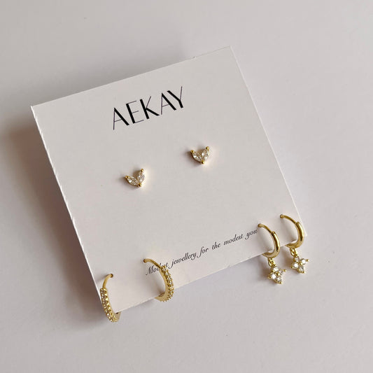 Trino (Set of 3 Earrings)