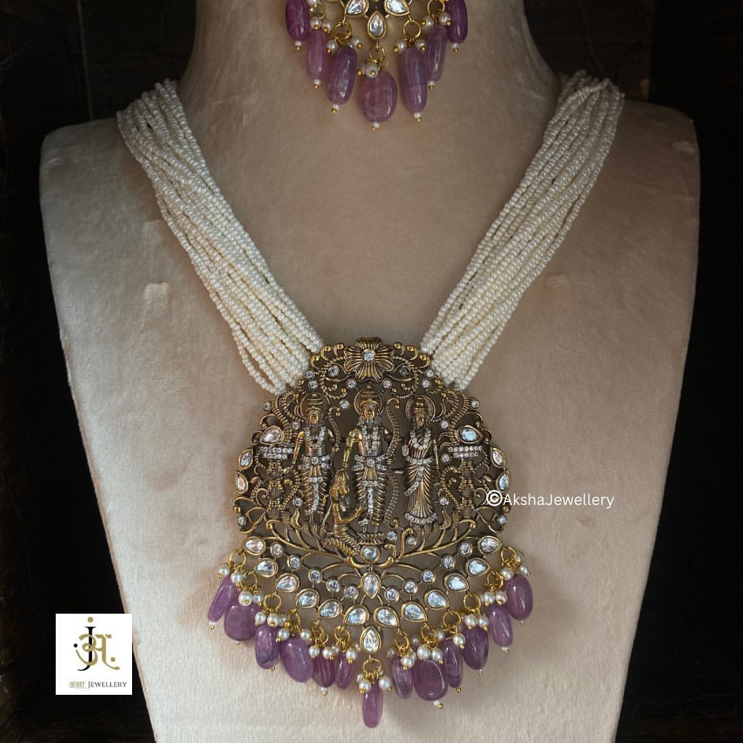 Ram Darbar - Moissanite Polki Set
