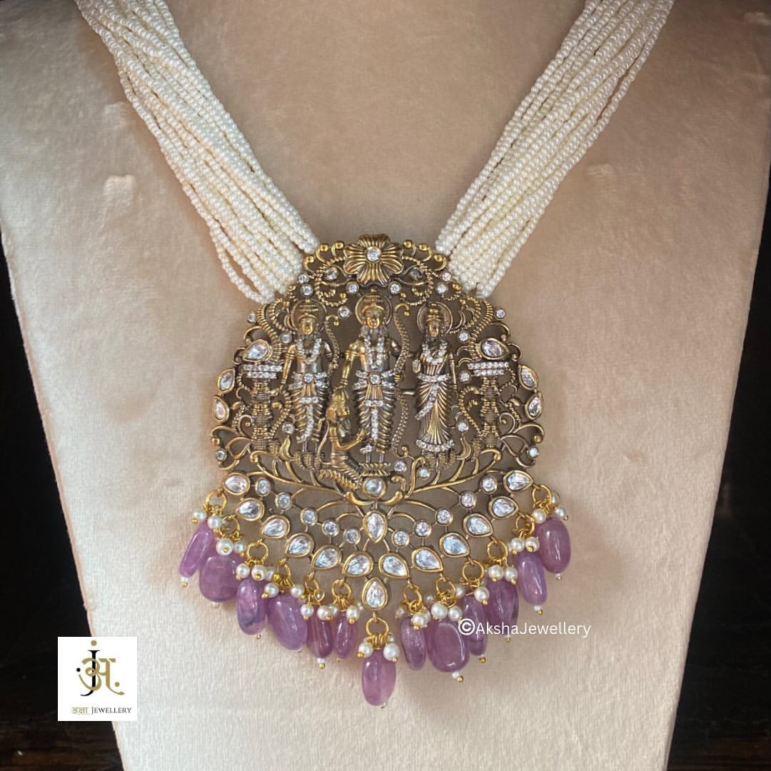 Ram Darbar - Moissanite Polki Set