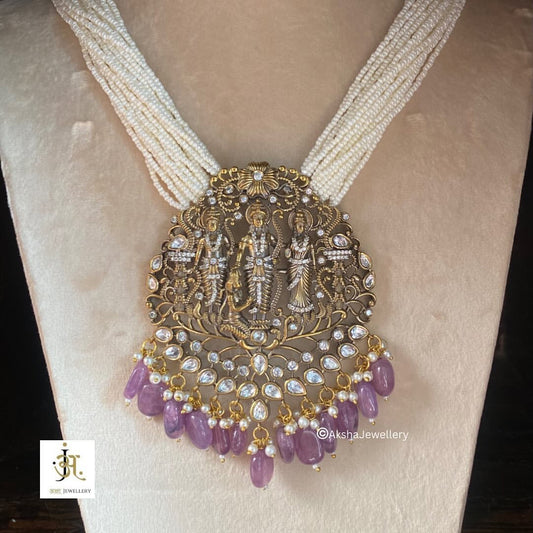 Ram Darbar - Moissanite Polki Set