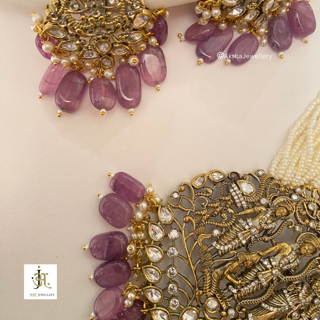 Ram Darbar - Moissanite Polki Set