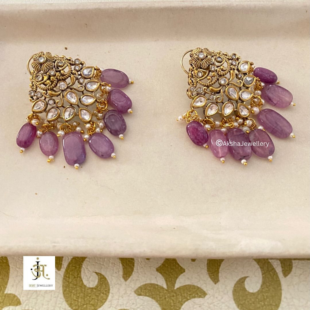 Ram Darbar - Moissanite Polki Set