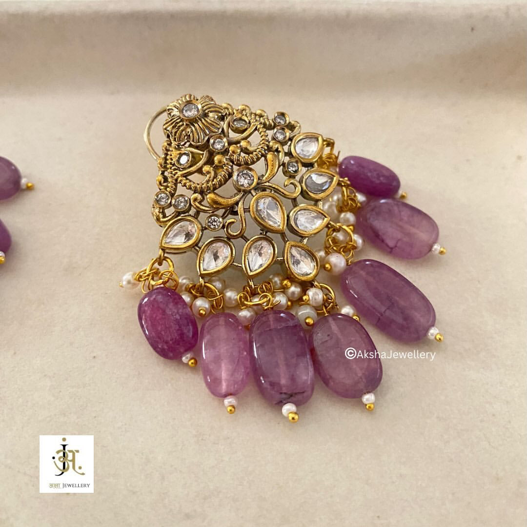 Ram Darbar - Moissanite Polki Set