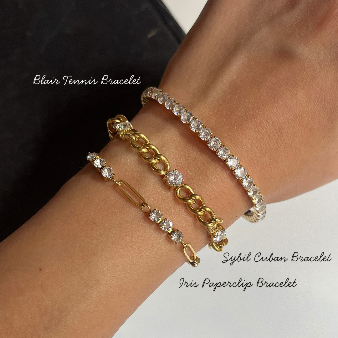 Iris Paperclip Bracelet