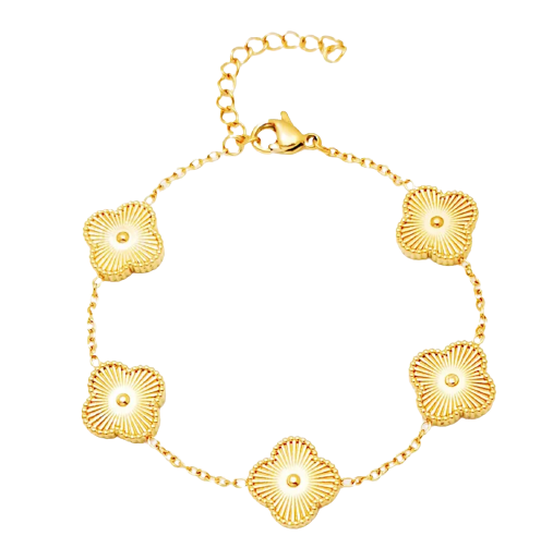 Gold Clover Bracelet